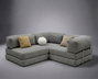 Atelier Del Sofa Kanyon - Sofá-Cama Esquinero Gris Claro